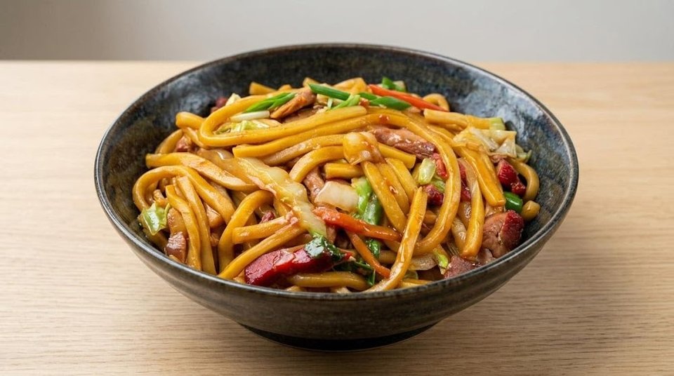 Printed Chinese menu with appetizers and soups.